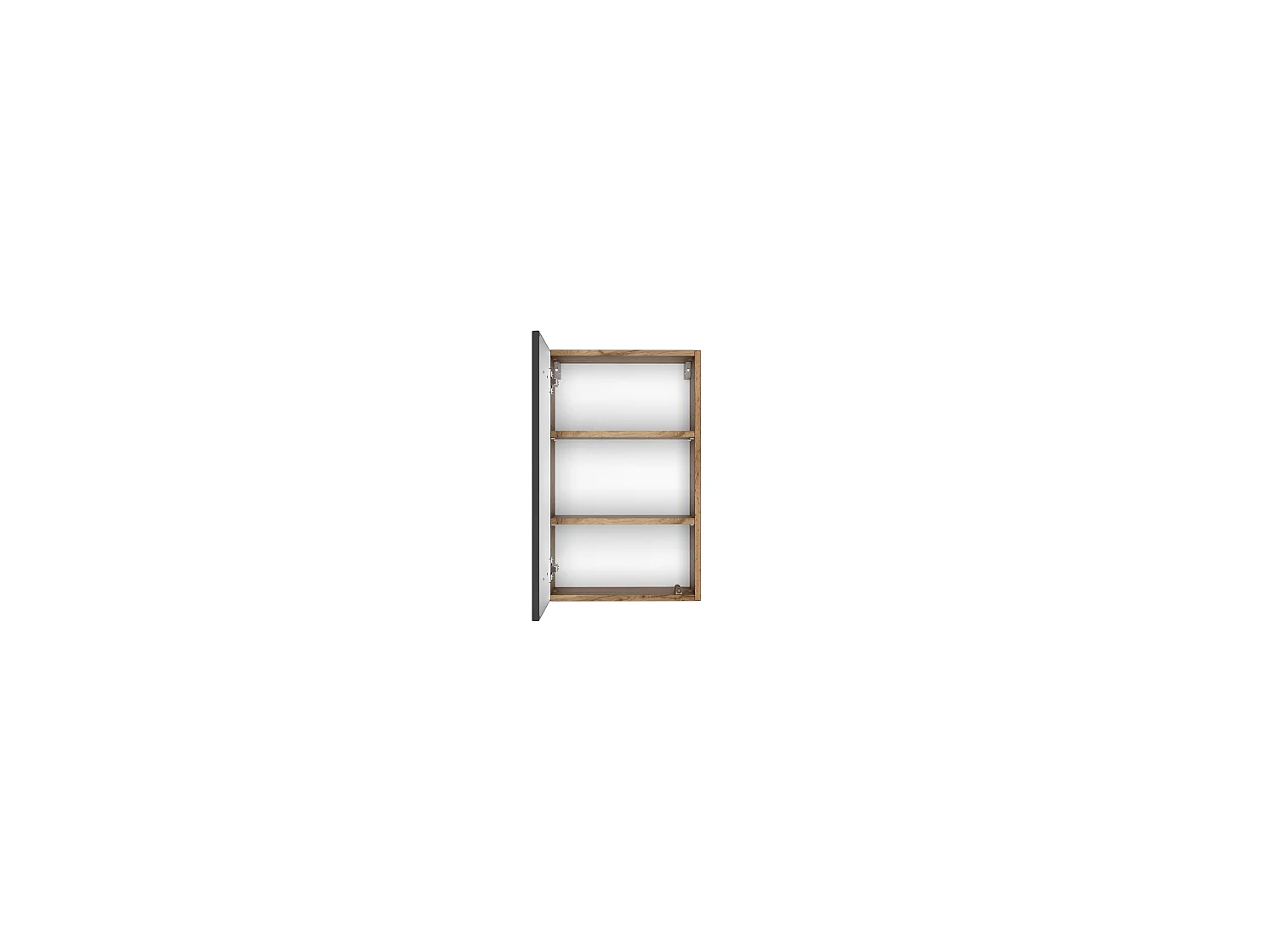 Armoire murale Held Möbel 40 Lucca gris mat chêne Wotan 40x64x20 cm