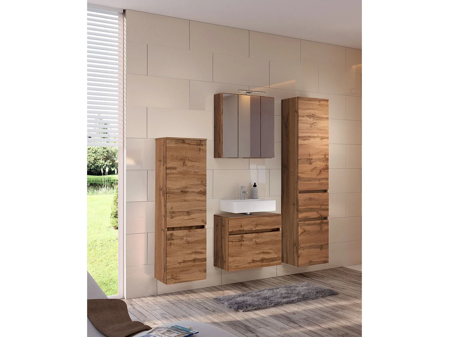 Armoire mi-haute Held Möbel 40 Baabe B/H/T: 40 x 130 x 35 cm
