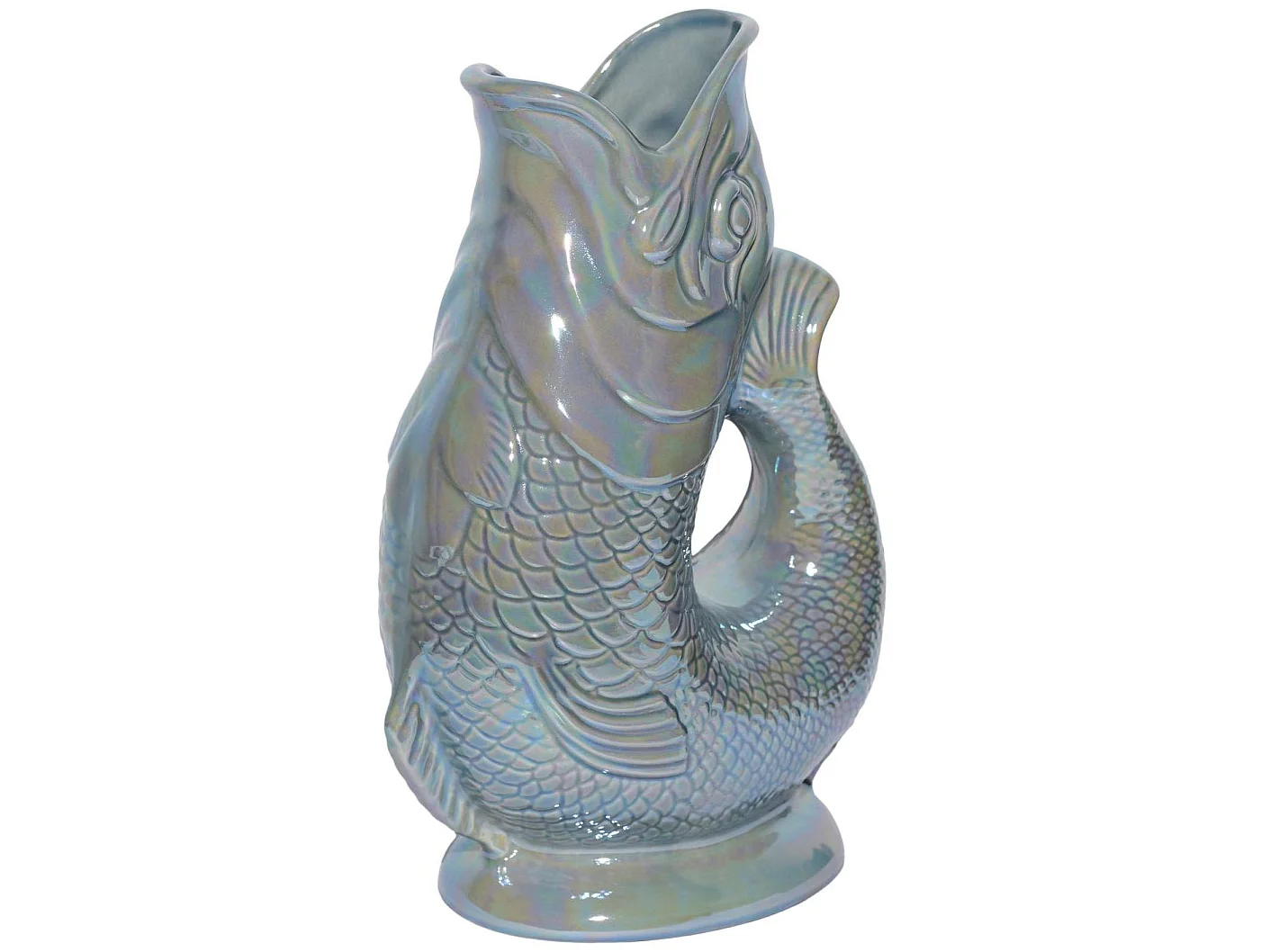 Carafe émettant un « glou-glou », fabriquée à la main en Angleterre, 1,2 l, 27,5/17/9,5 cm