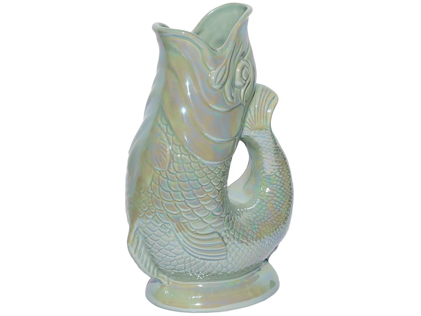 Carafe émettant un « glou-glou », fabriquée à la main en Angleterre, 1,2 l, 27,5/17/9,5 cm