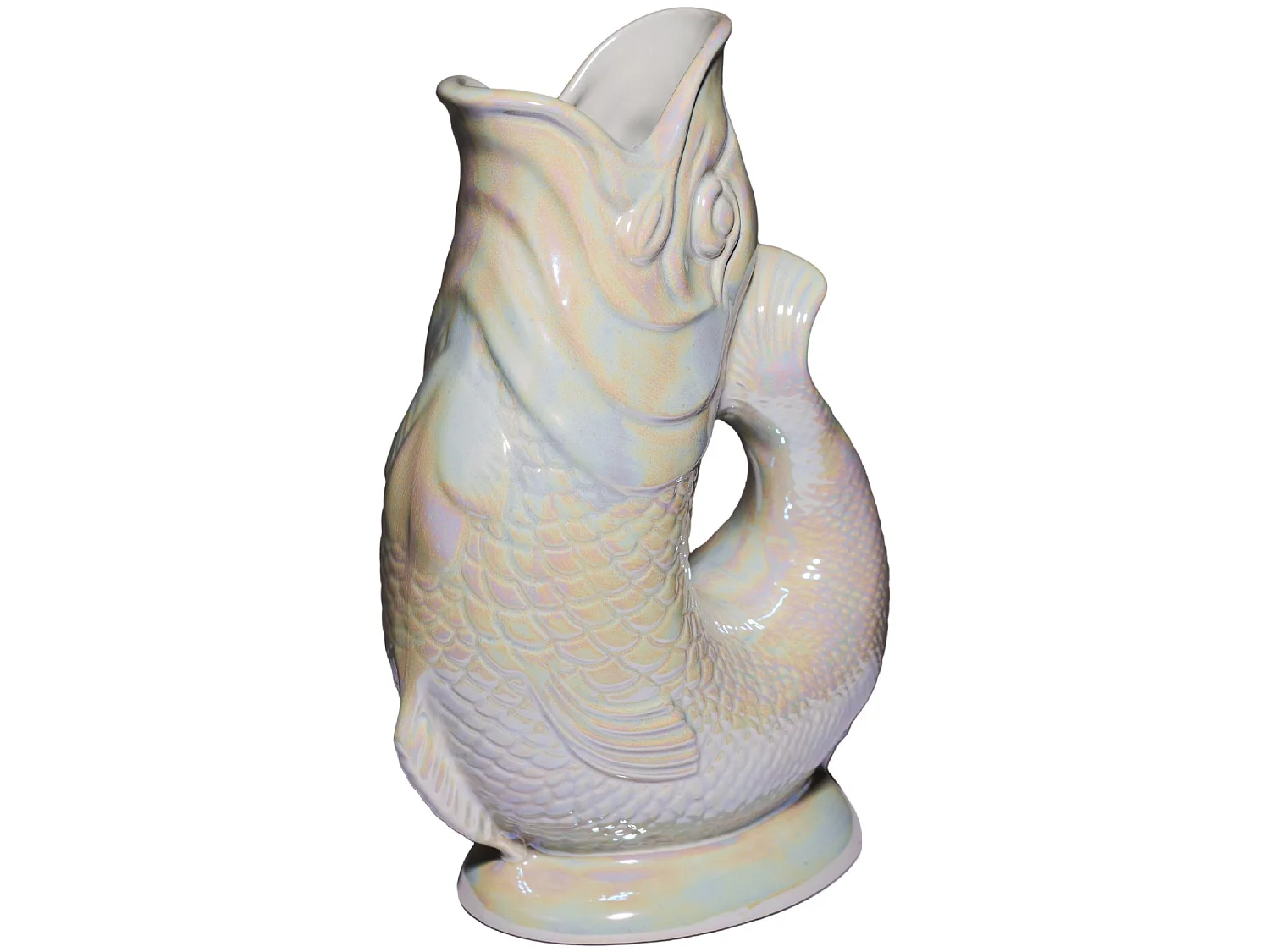 Carafe émettant un « glou-glou », fabriquée à la main en Angleterre, 1,2 l, 27,5/17/9,5 cm