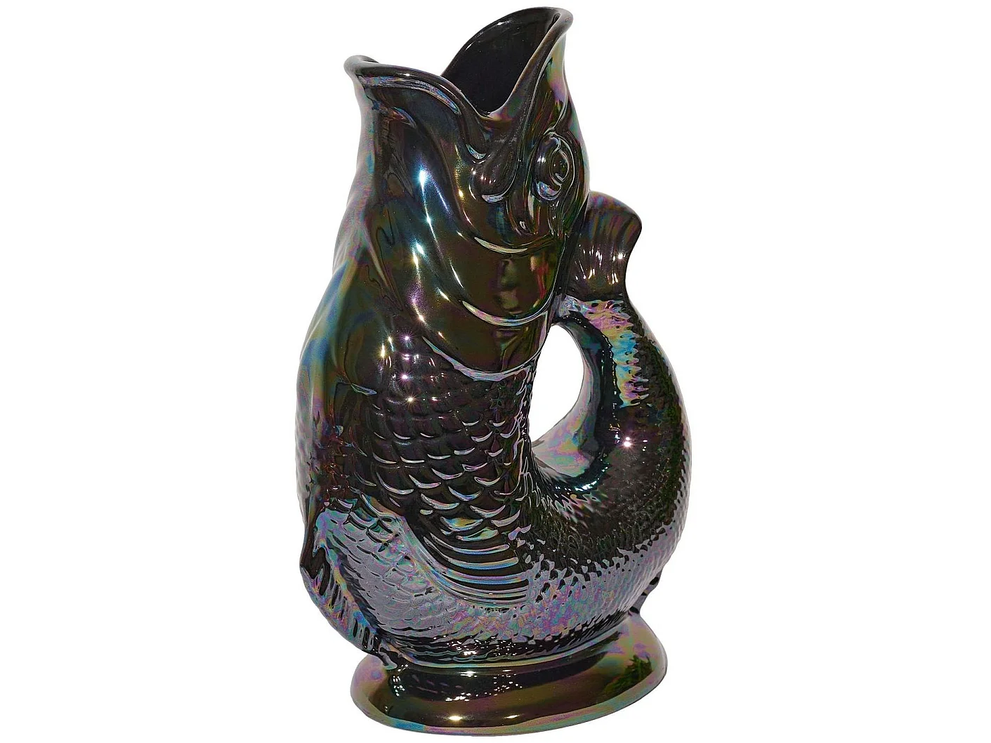 Karaffe mit „Gluck-Gluck“-Geräusch, Handgefertigt in England, 1,2L, 27,5/17/9,5 cm
