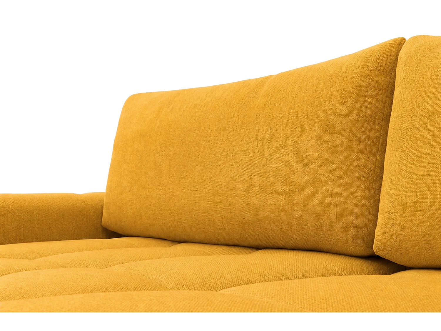 Divano angolare a L con funzione letto, tessuto velluto Bluvel, dorato, sinistra, BELVEDER L