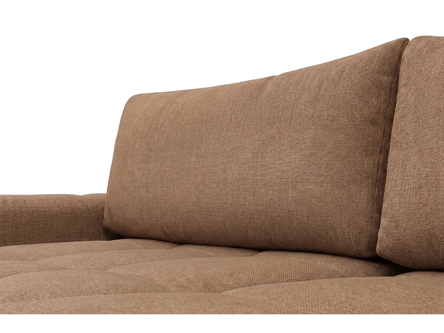 Canapé d’angle en L avec fonction couchage, Nexi, caramel, gauche, BELVEDER L