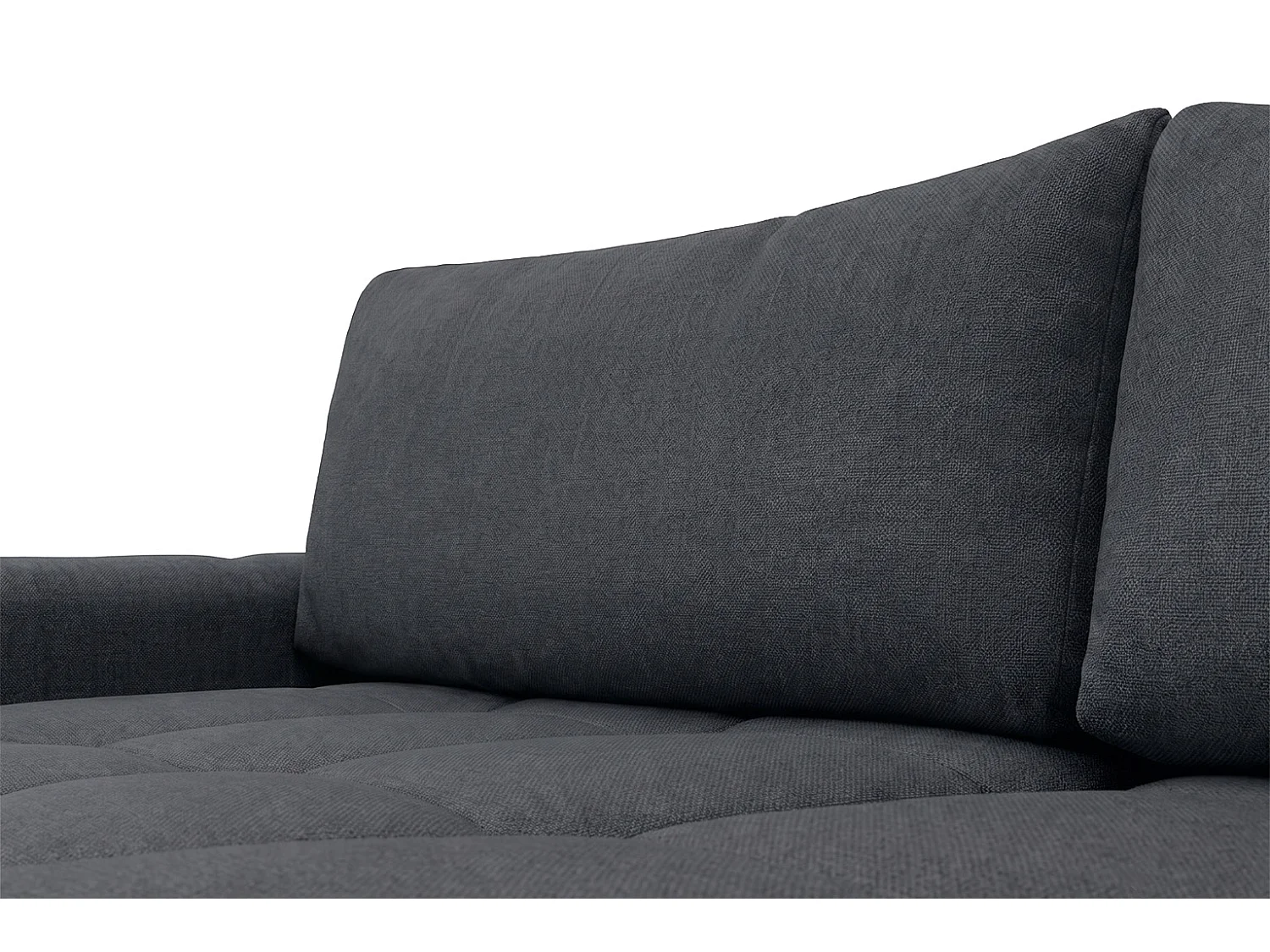 Canapé d’angle en L avec fonction couchage, Nexi, graphite, gauche, BELVEDER L