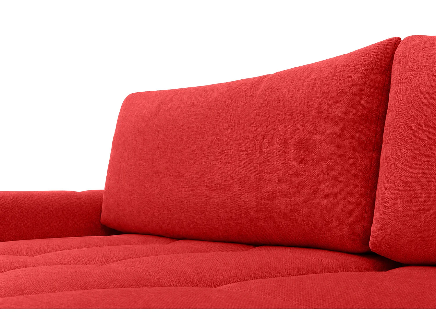 Divano angolare a L con funzione letto, tessuto velluto Bluvel, rosso vino, sinistra, BELVEDER L