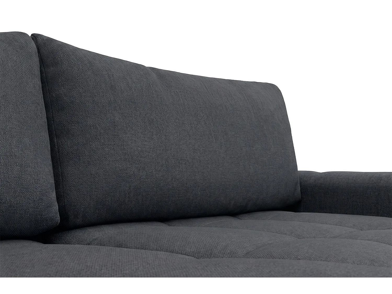 Canapé d’angle en L avec fonction couchage, Nexi, graphite, droite, BELVEDER L