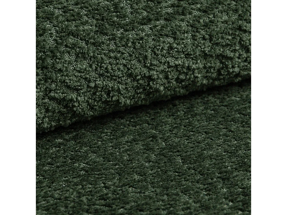 Boxspringbett mit zwei Bettkasten, Bouclé-Stoff Coral, Grün, 200x200 cm, NEGROS