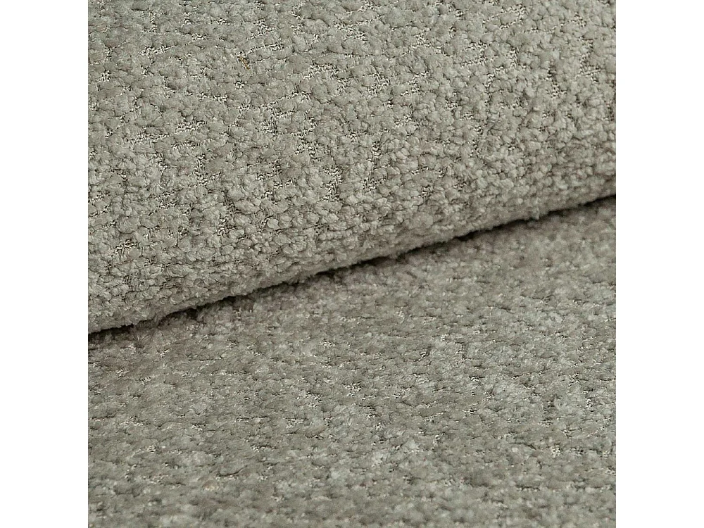 Lit boxspring avec deux coffres de rangement, tissu bouclé Coral, gris platine, 160x200 cm, NEGROS