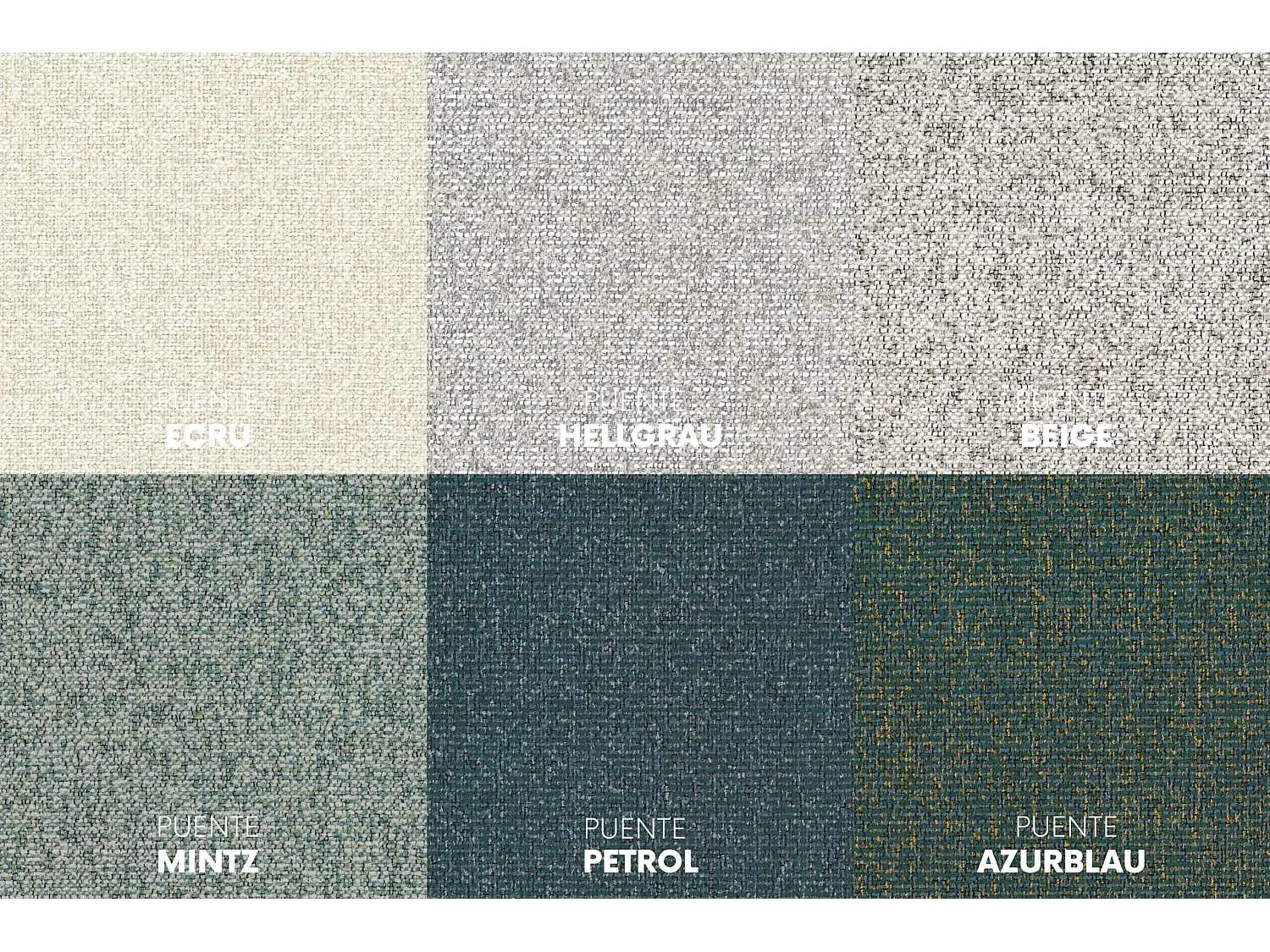 Canapé d’angle en L, tissu chenille Puente, bleu azur, droite, SEVIO L