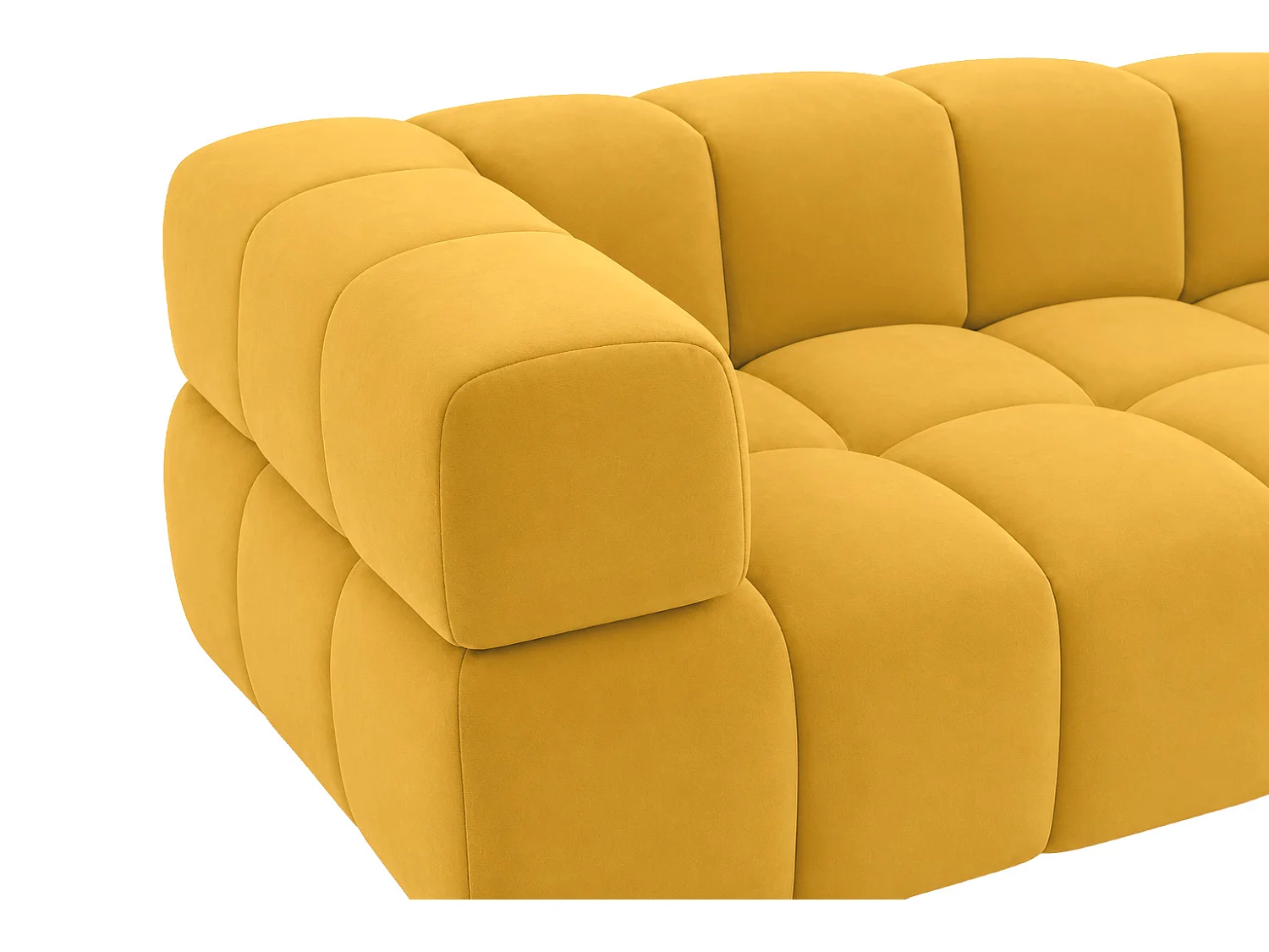 2-zitsbank, bank, veloursstof Bluvel, goudkleurig, Averro