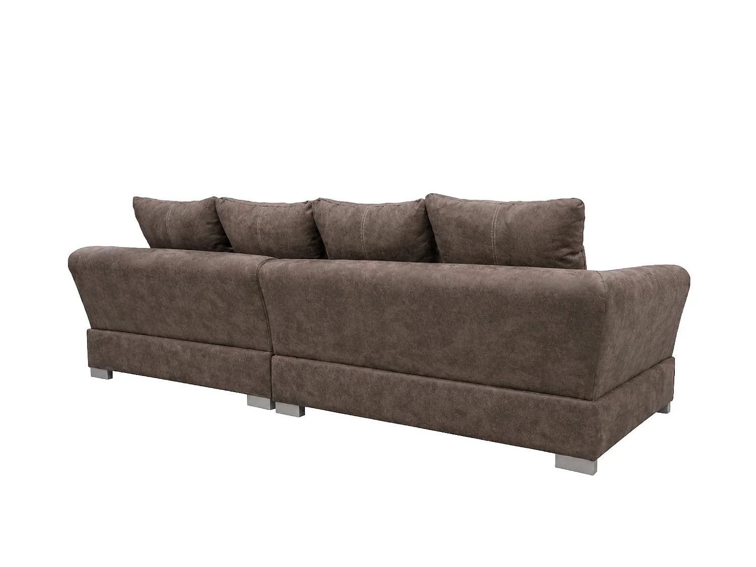 Hoekbank L-vorm, meubelbekledingsstof Preston, taupe, links, ANNA
