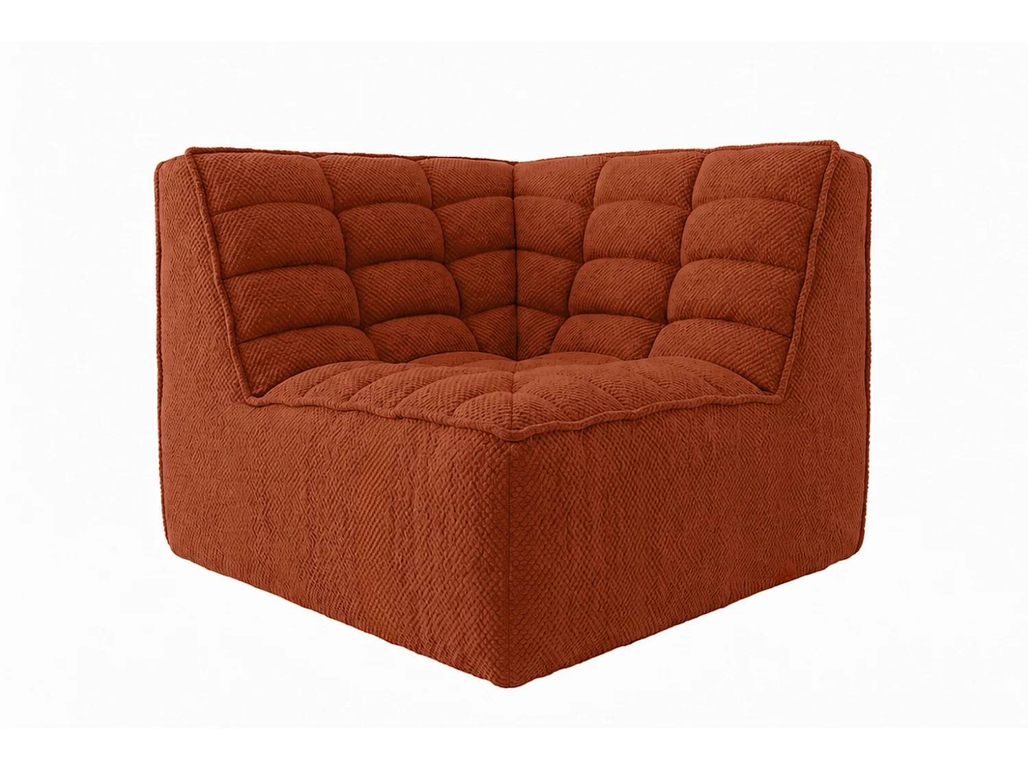 Module d’angle, module, tissu peluche Pop, cuivre, LAZY