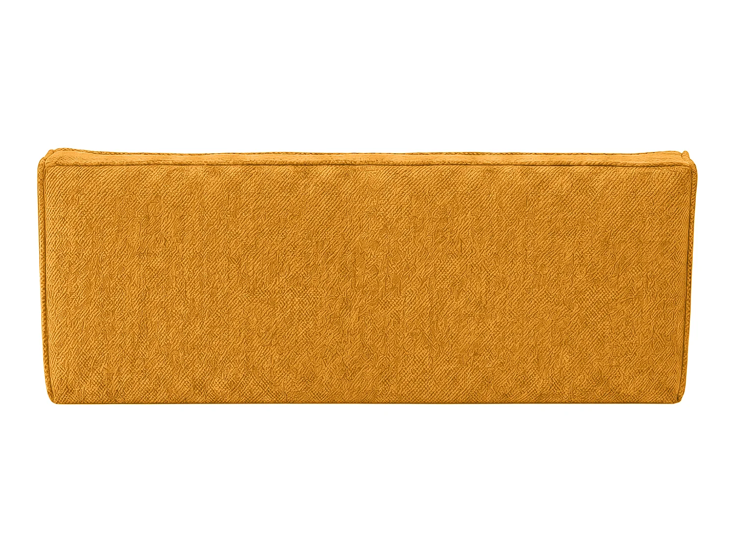 Canapé 3 places modulable, tissu peluche Pop, moutarde, LAZY