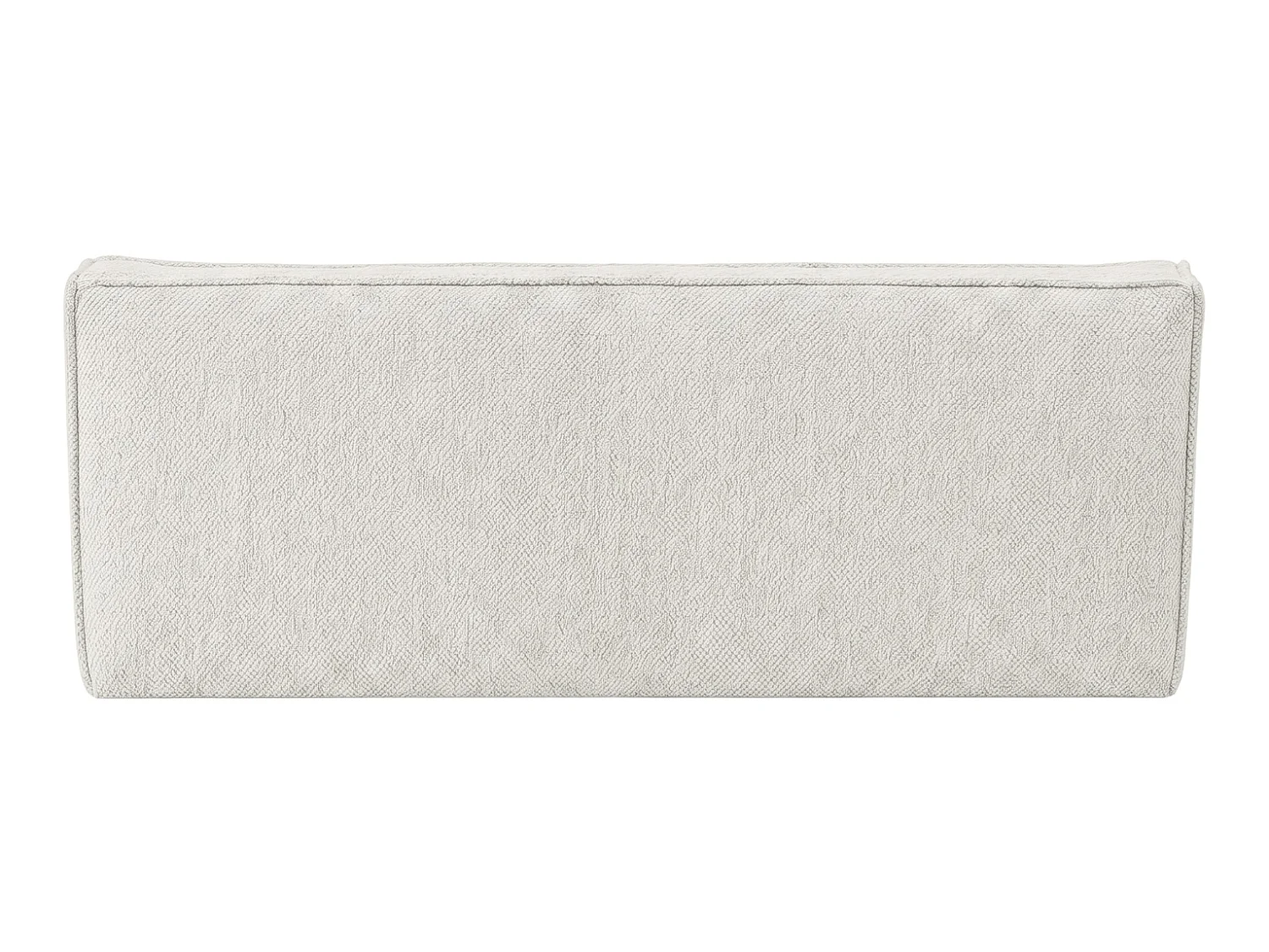 Canapé 3 places modulable, tissu peluche Pop, blanc glacé, LAZY