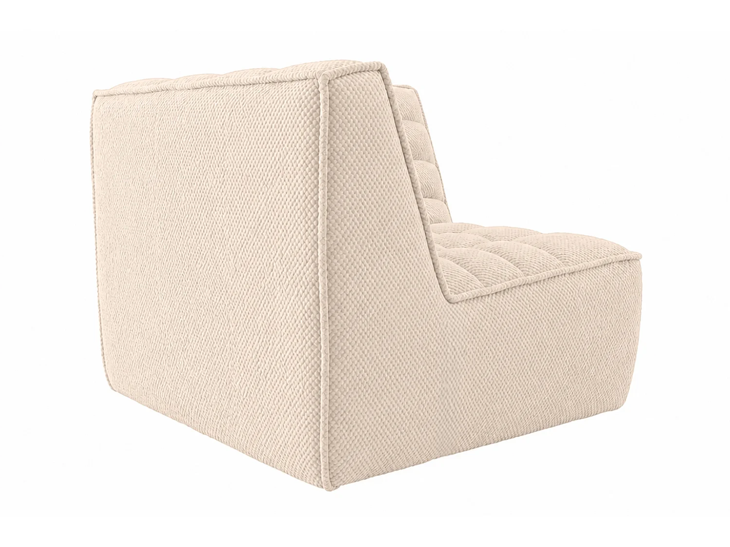 Module d’angle, module, tissu peluche Pop, crème, LAZY