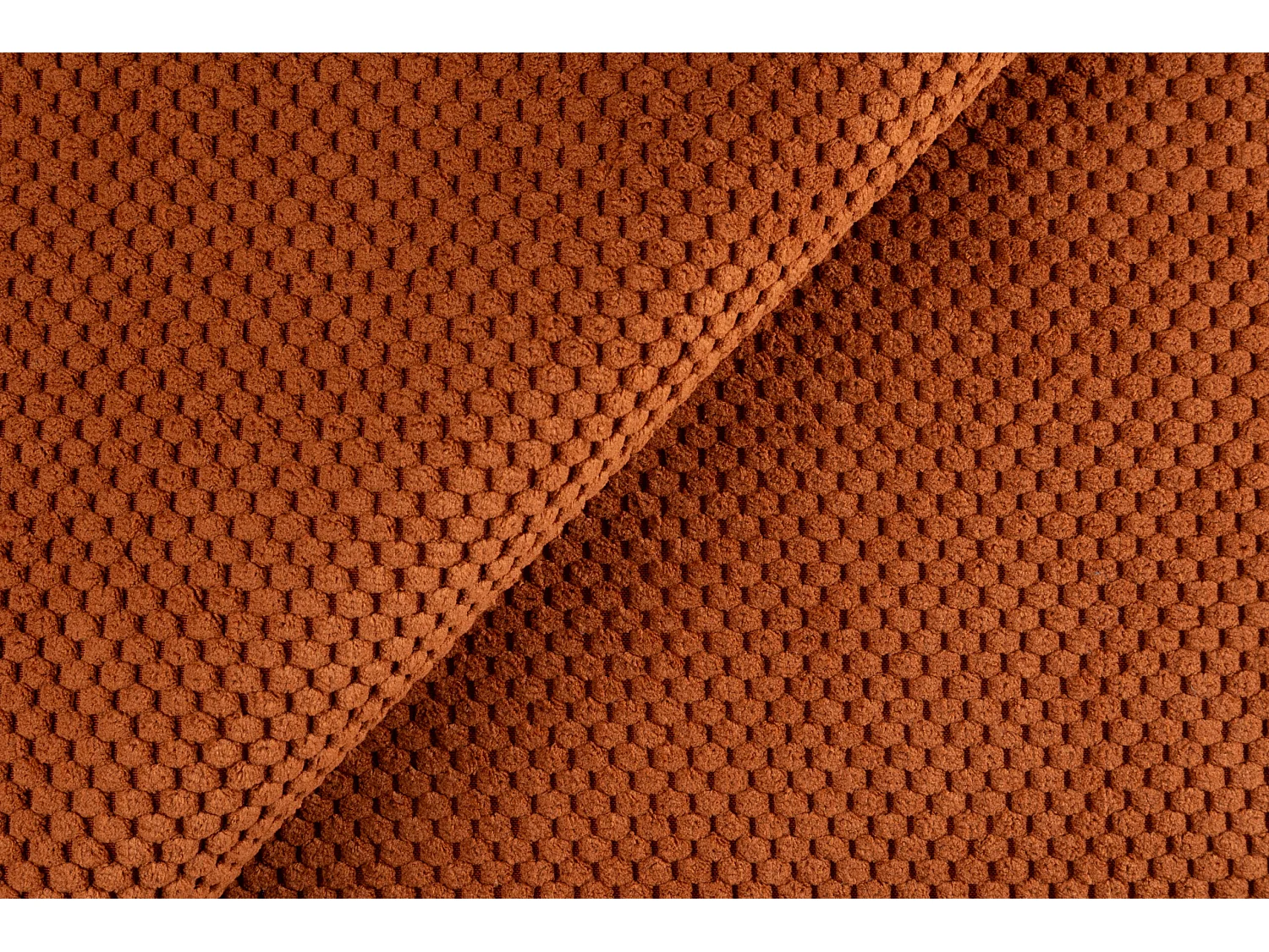 Canapé 2 places modulaire, tissu peluche Pop, cuivre, LAZY