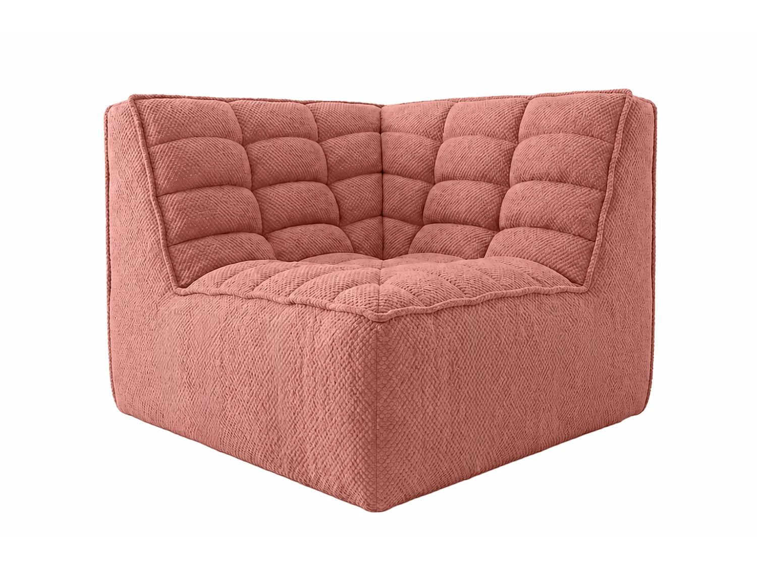 Module d’angle, module, tissu peluche Pop, rose, LAZY