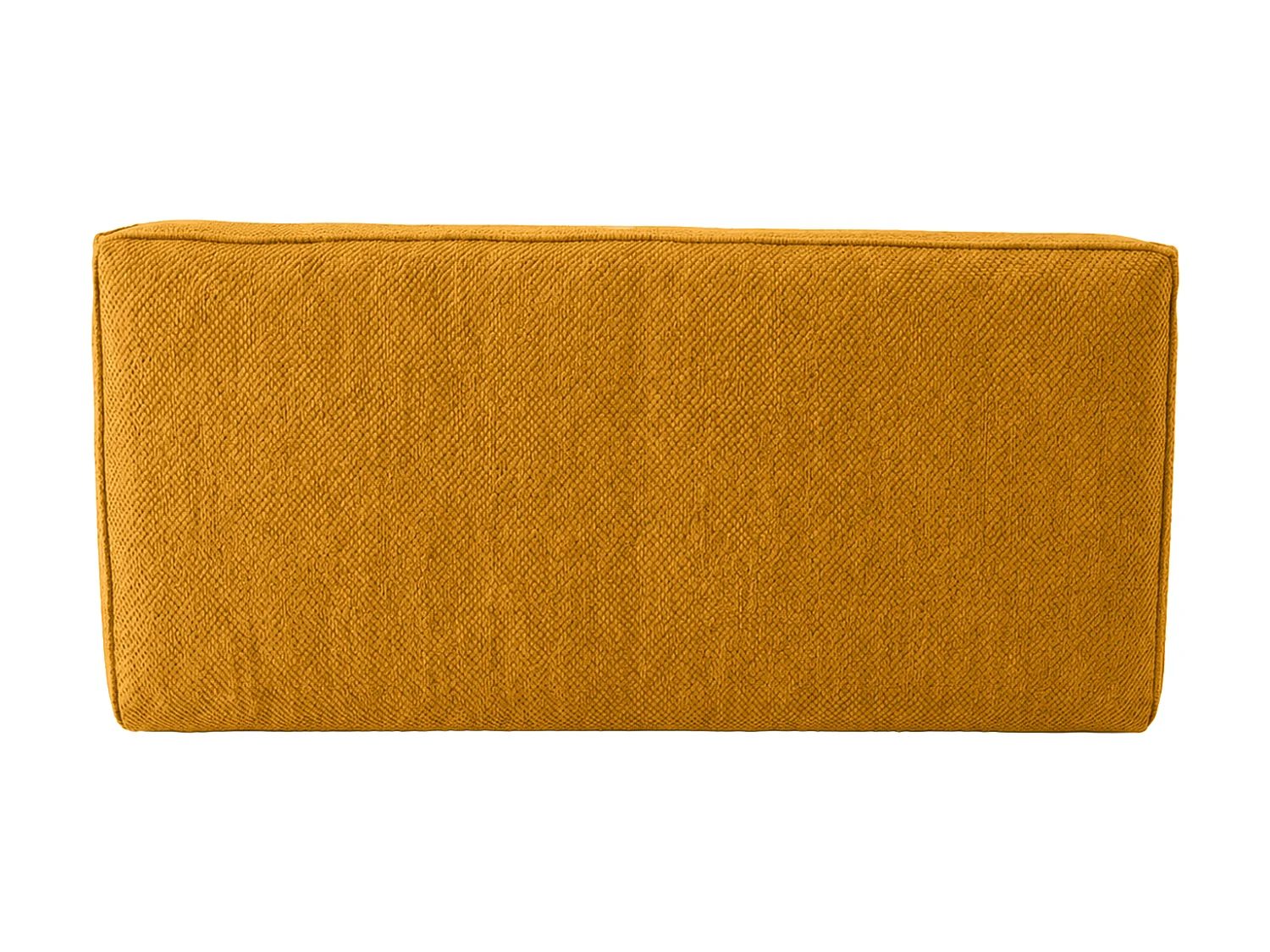 Canapé 2 places modulaire, tissu peluche Pop, moutarde, LAZY