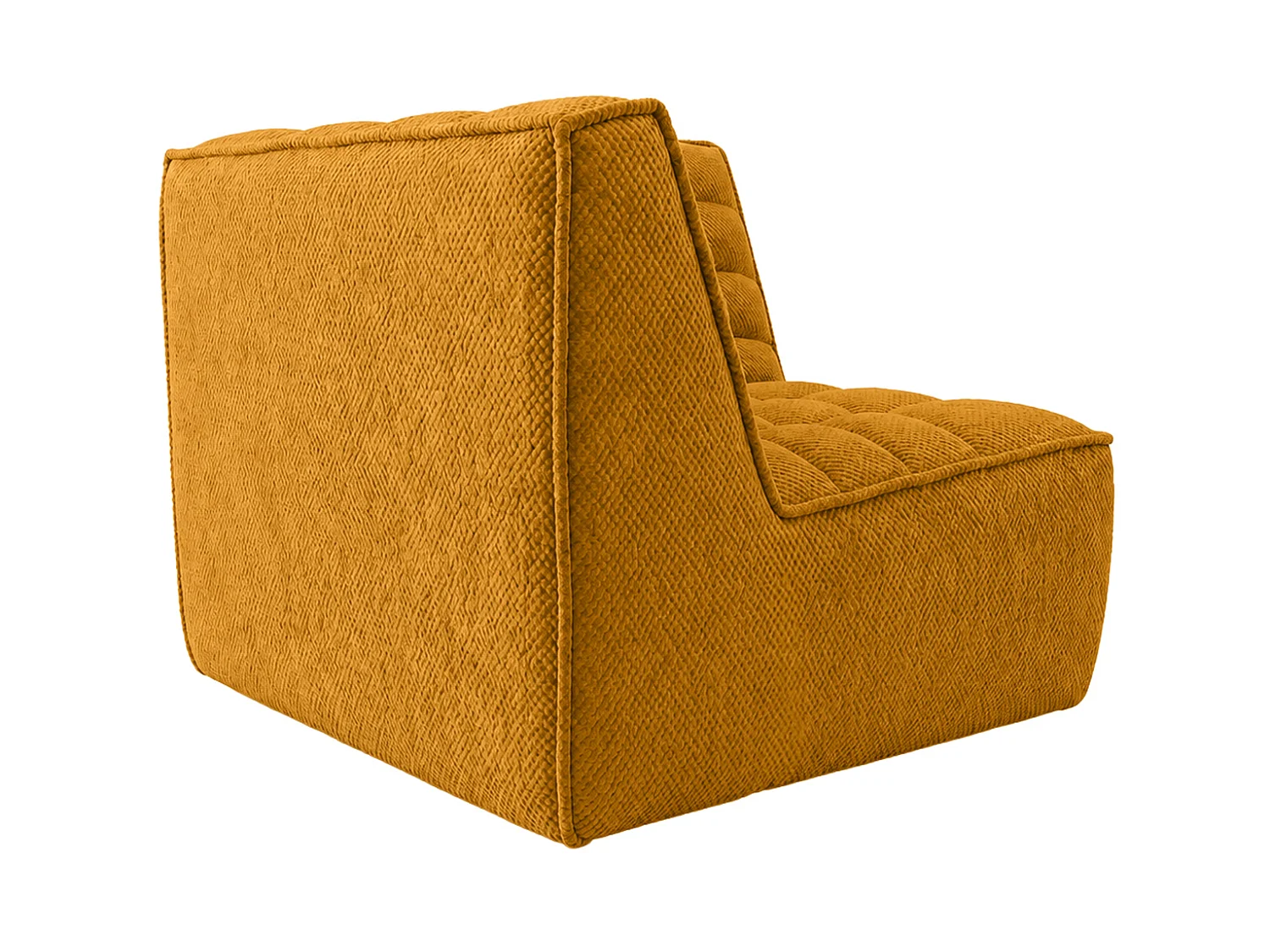Module d’angle, module, tissu peluche Pop, moutarde, LAZY
