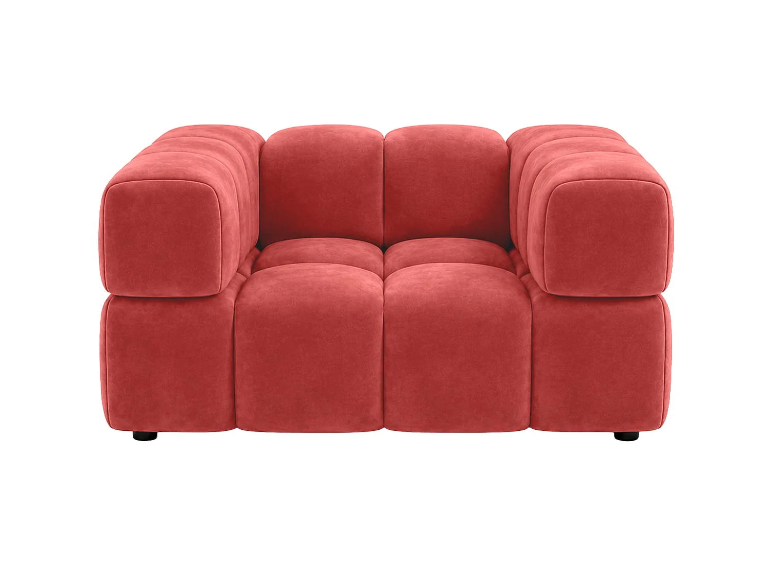 Fauteuil, tissu velours Bluvel, rouge vin, Averro