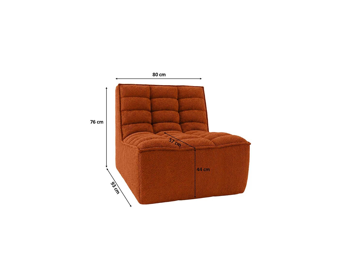 Fauteuil, fauteuil lounge, tissu peluche Pop, cuivre, LAZY