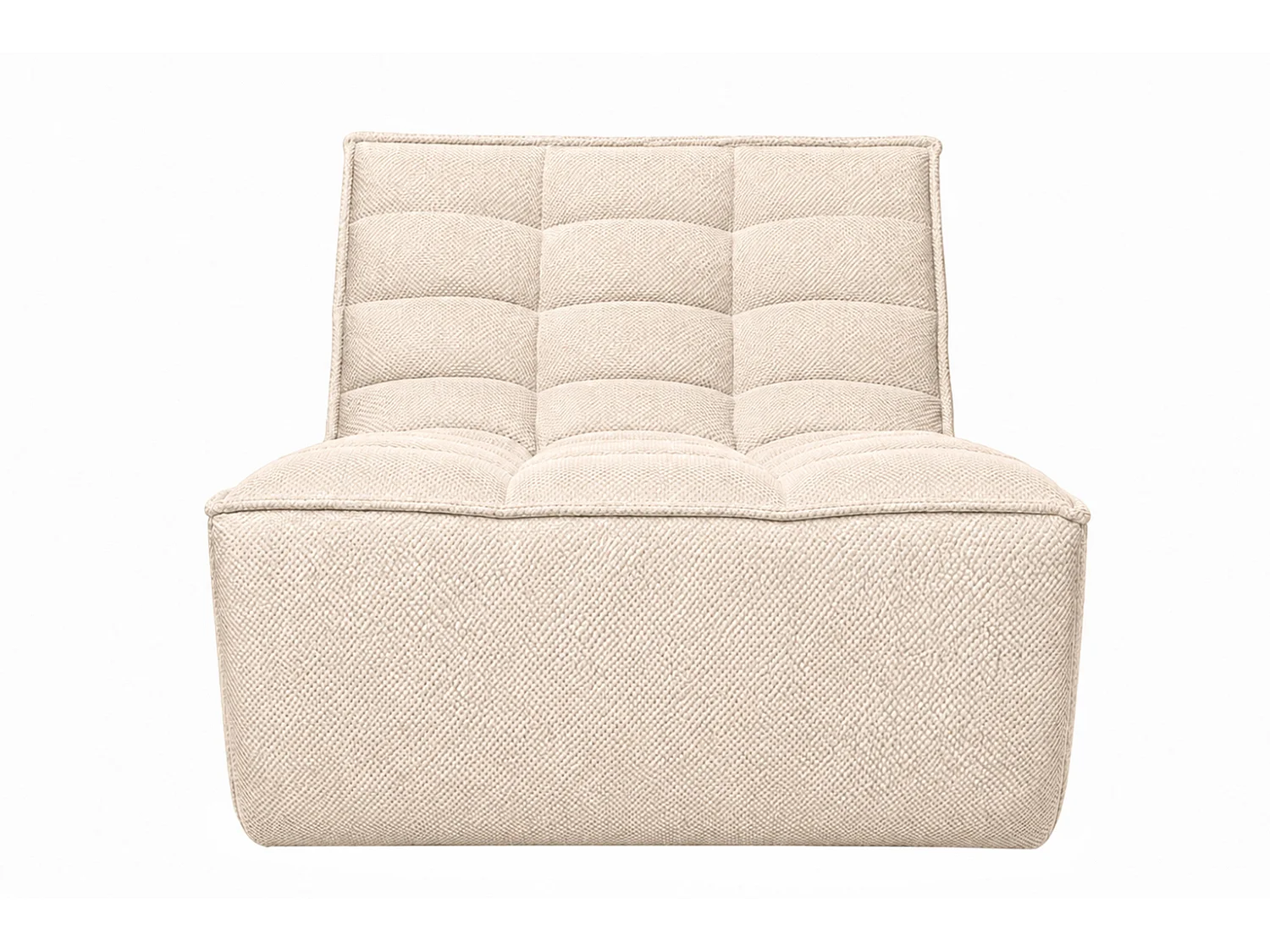 Fauteuil, fauteuil lounge, tissu peluche Pop, crème, LAZY