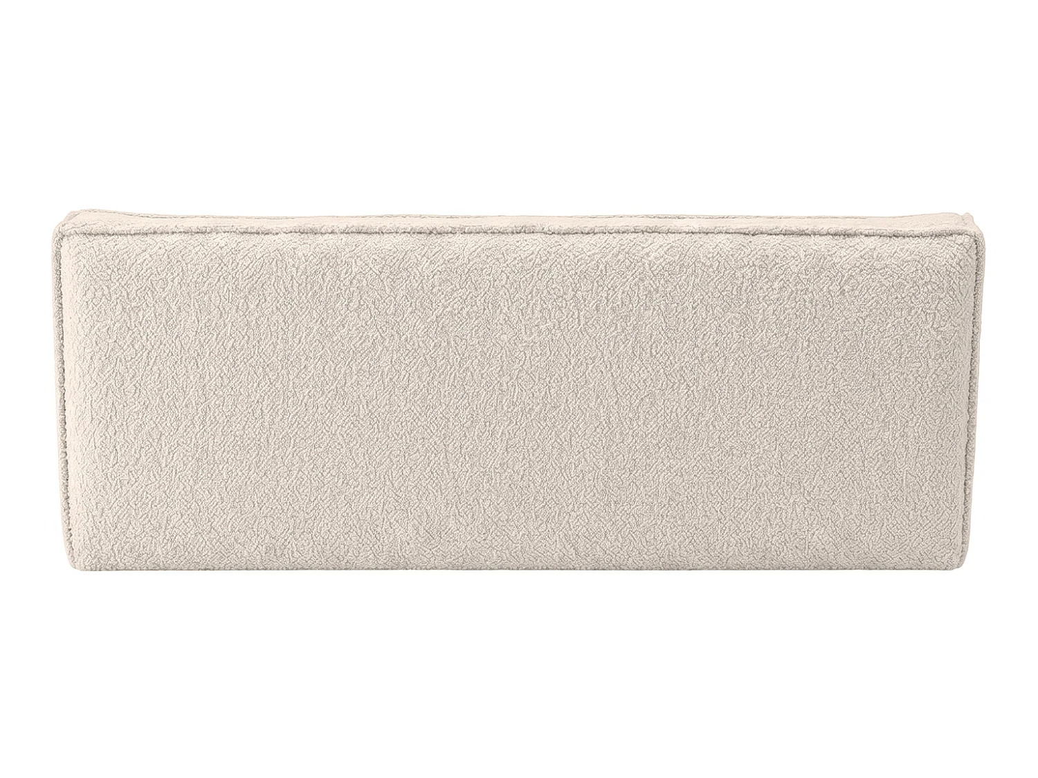 Canapé 3 places modulable, tissu peluche Pop, beige, LAZY