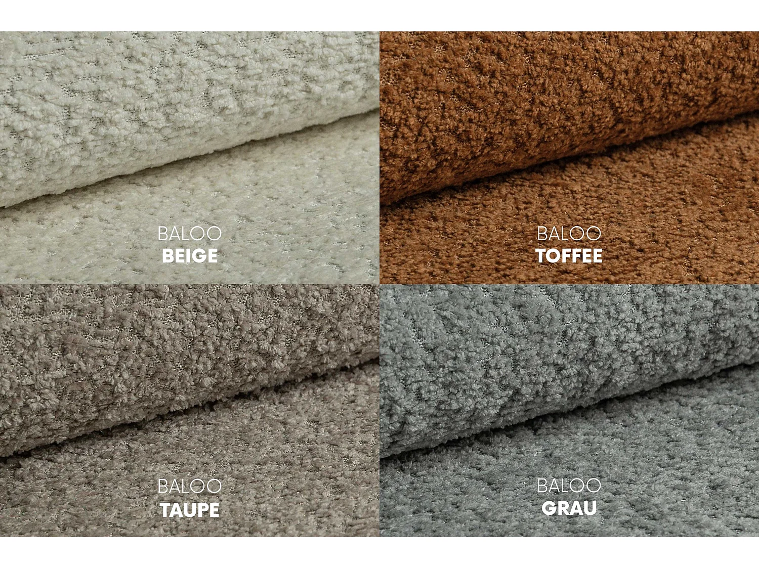 Letto imbottito con contenitore, tessuto bouclé Coral, beige, 140x200 cm, ABIK