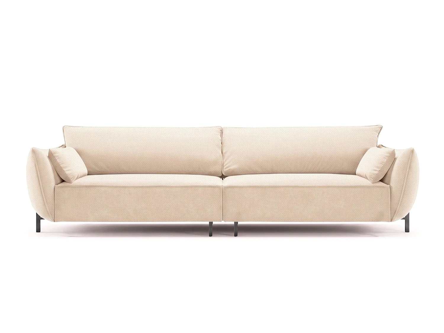 Sofa 4-osobowa na taras i ogród, tkanina Sunlight, Ecru, SUNMEE