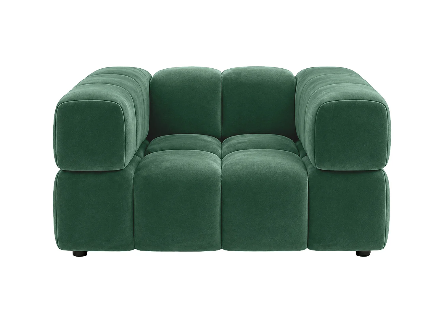 Fauteuil, tissu velours Bluvel, vert, Averro