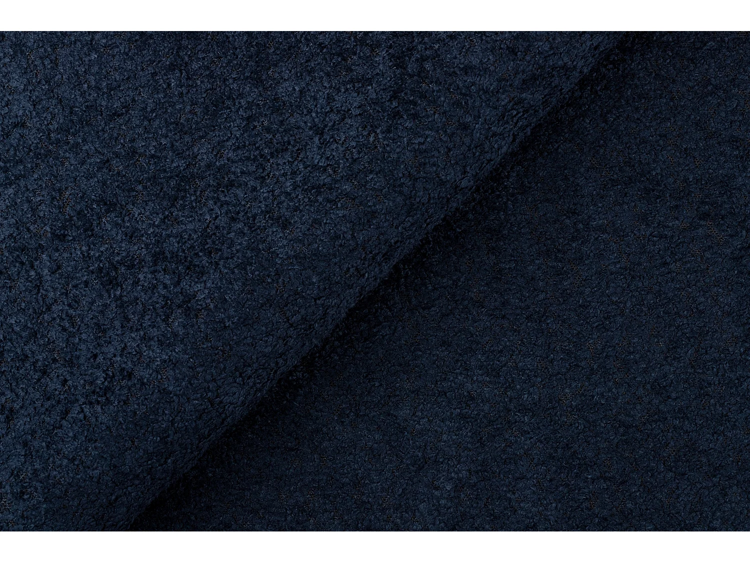 Lit rembourré avec coffre de rangement, tissu chenille Catch Me, bleu marine, 160x200 cm, CANDE