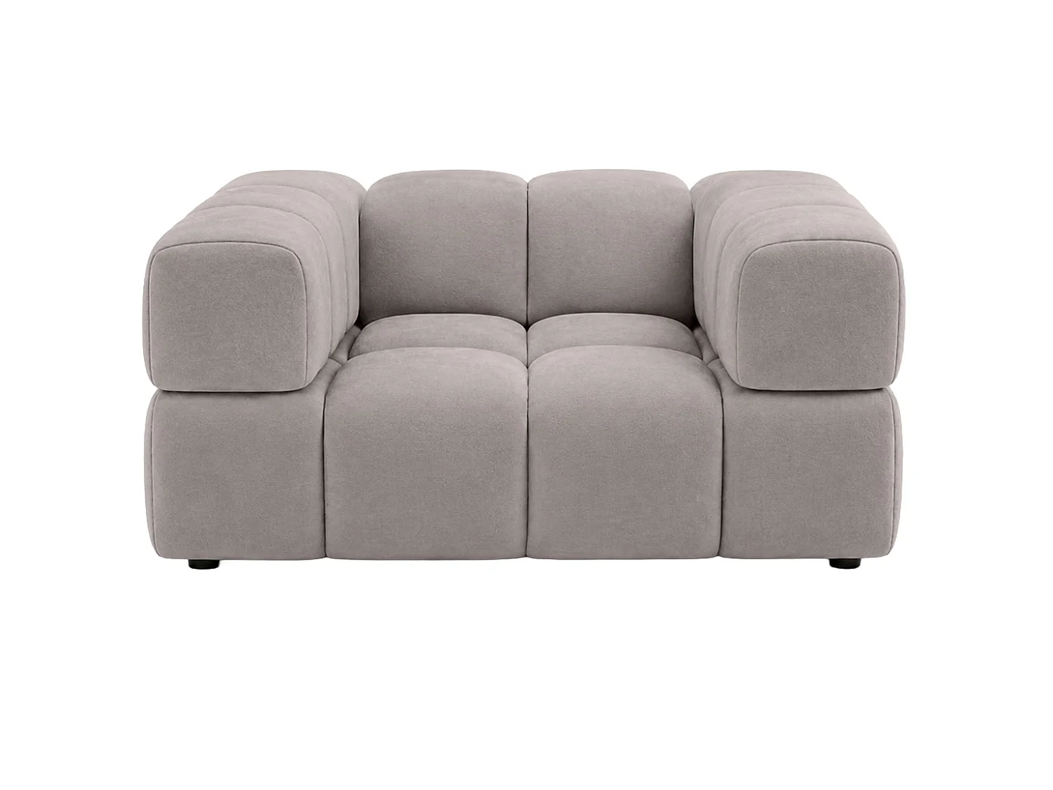 Fauteuil, tissu velours Bluvel, gris cendré, Averro