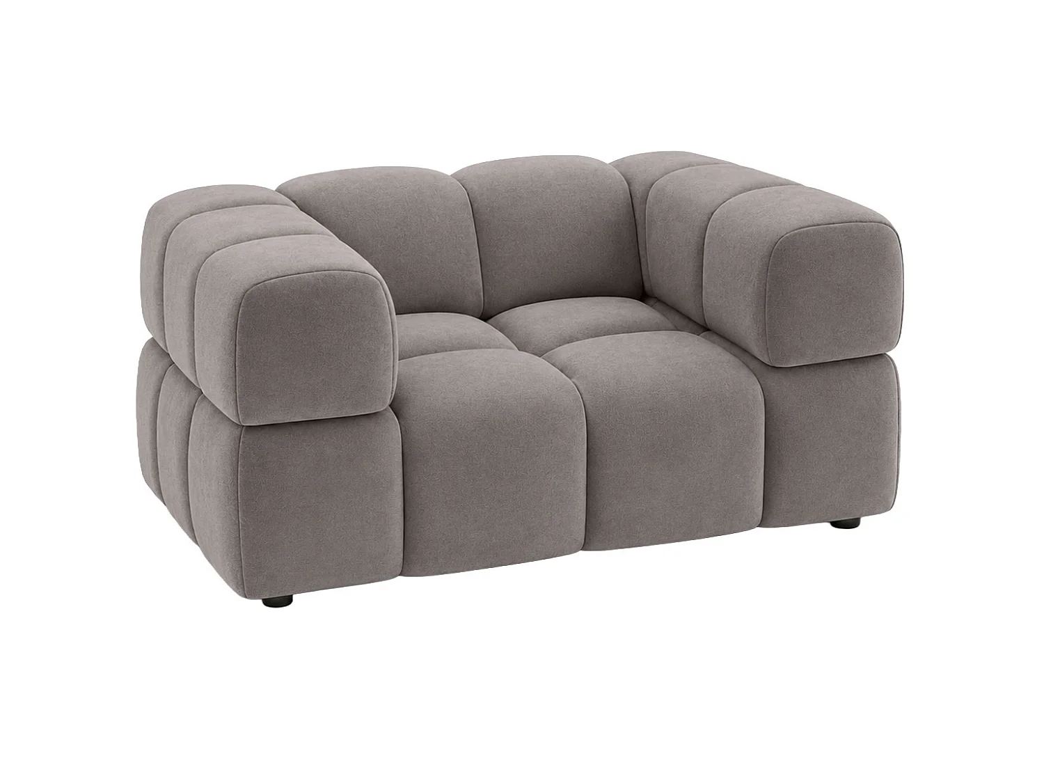 Fauteuil, tissu velours Bluvel, gris cendré, Averro