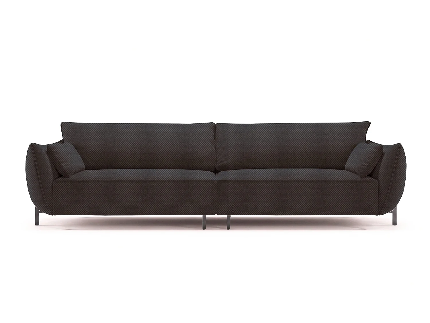 Sofa 4-osobowa na taras i ogród, tkanina Sunlight, Grafitowy, SUNMEE