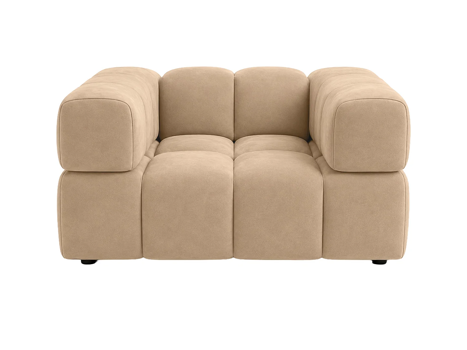 Fauteuil, tissu velours Bluvel, latte, Averro