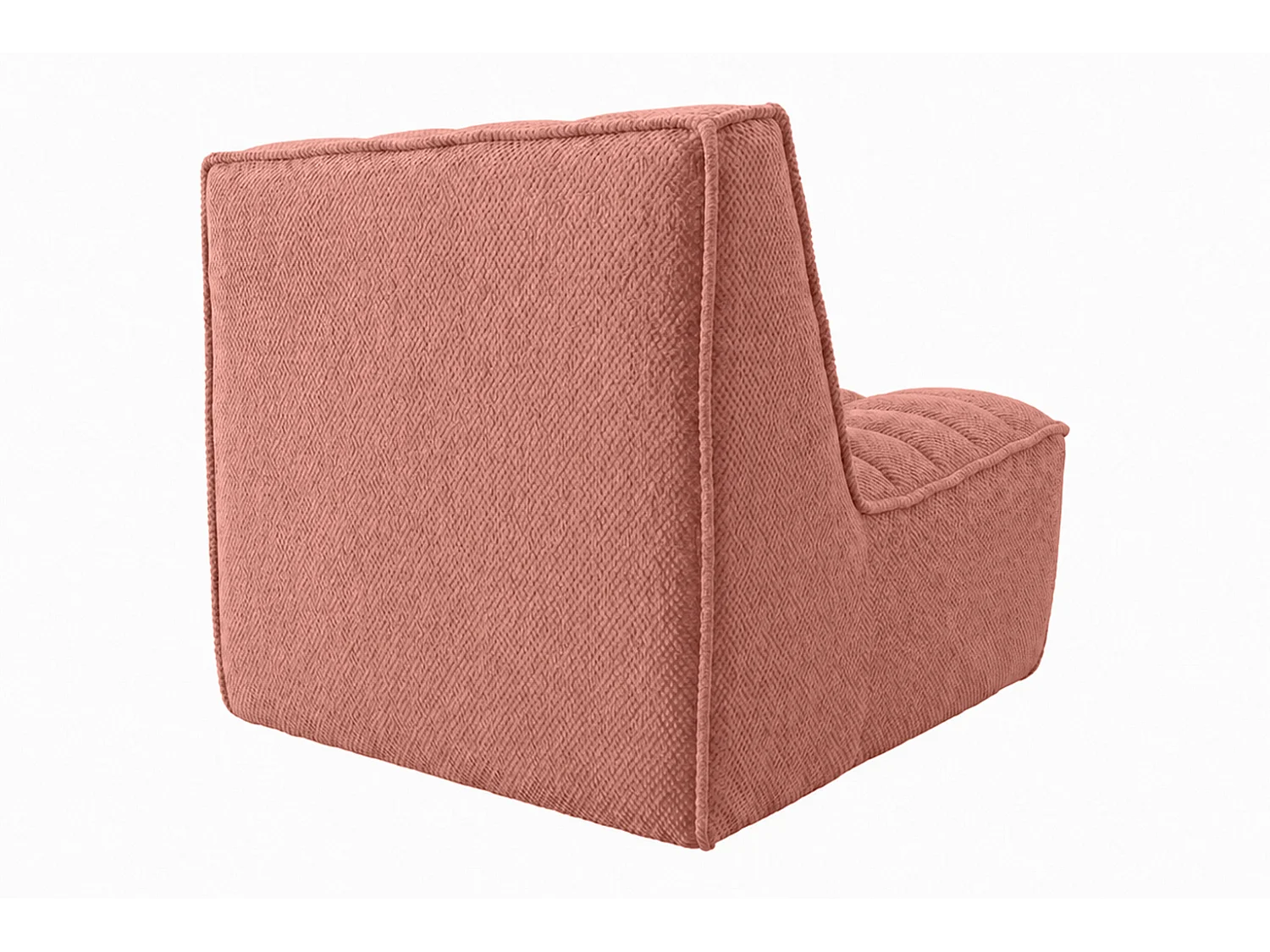 Fauteuil, fauteuil lounge, tissu peluche Pop, rose, LAZY