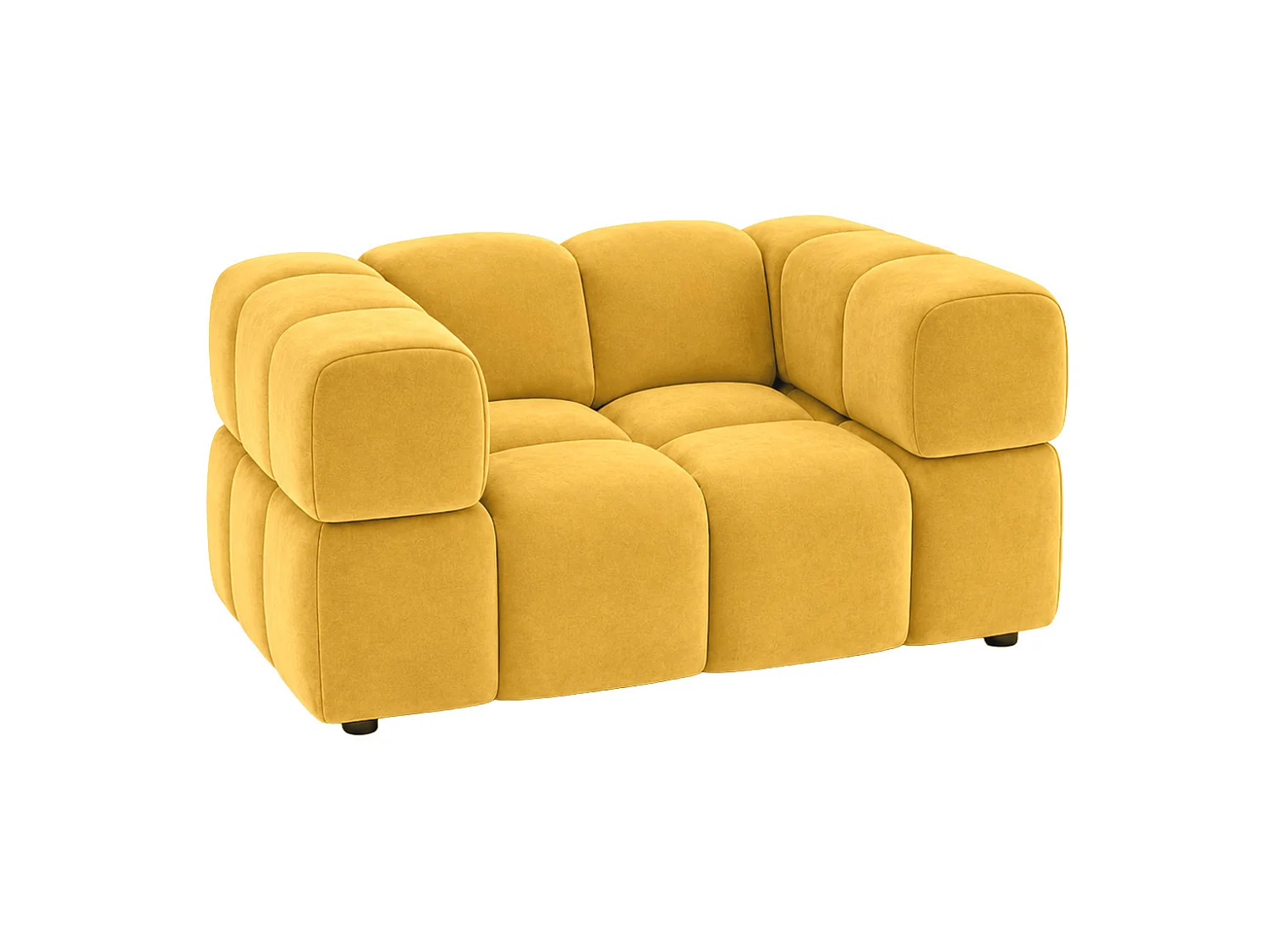 Fauteuil, tissu velours Bluvel, doré, Averro