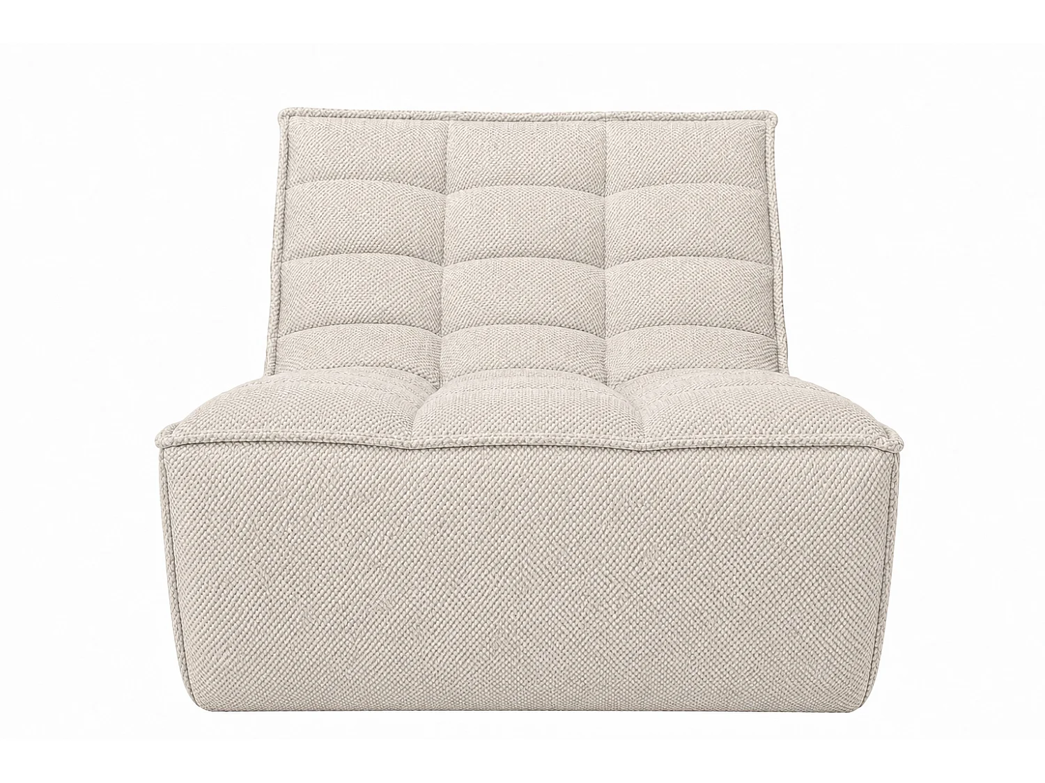 Fauteuil, fauteuil lounge, tissu peluche Pop, beige, LAZY