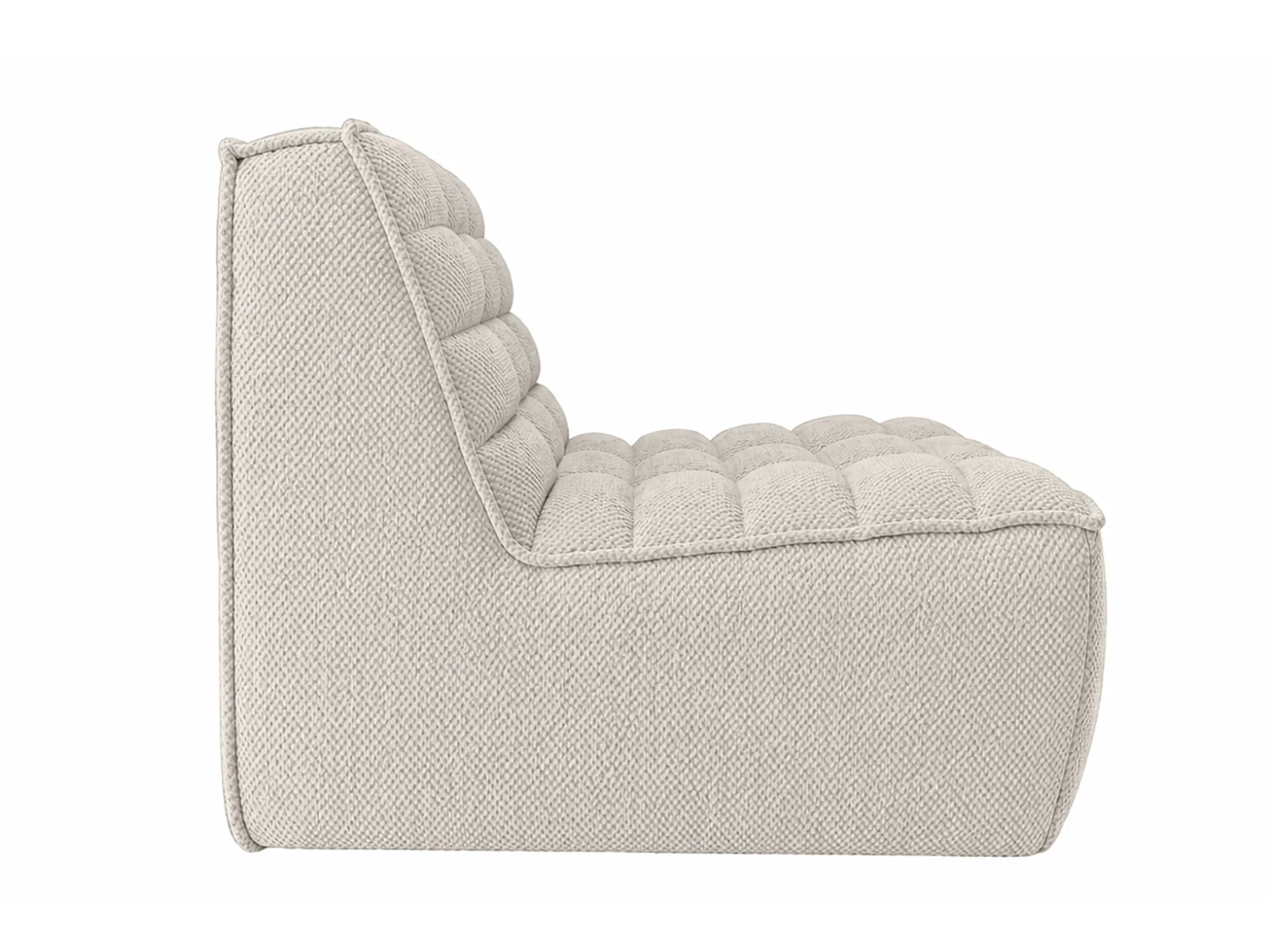 Fauteuil, fauteuil lounge, tissu peluche Pop, beige, LAZY