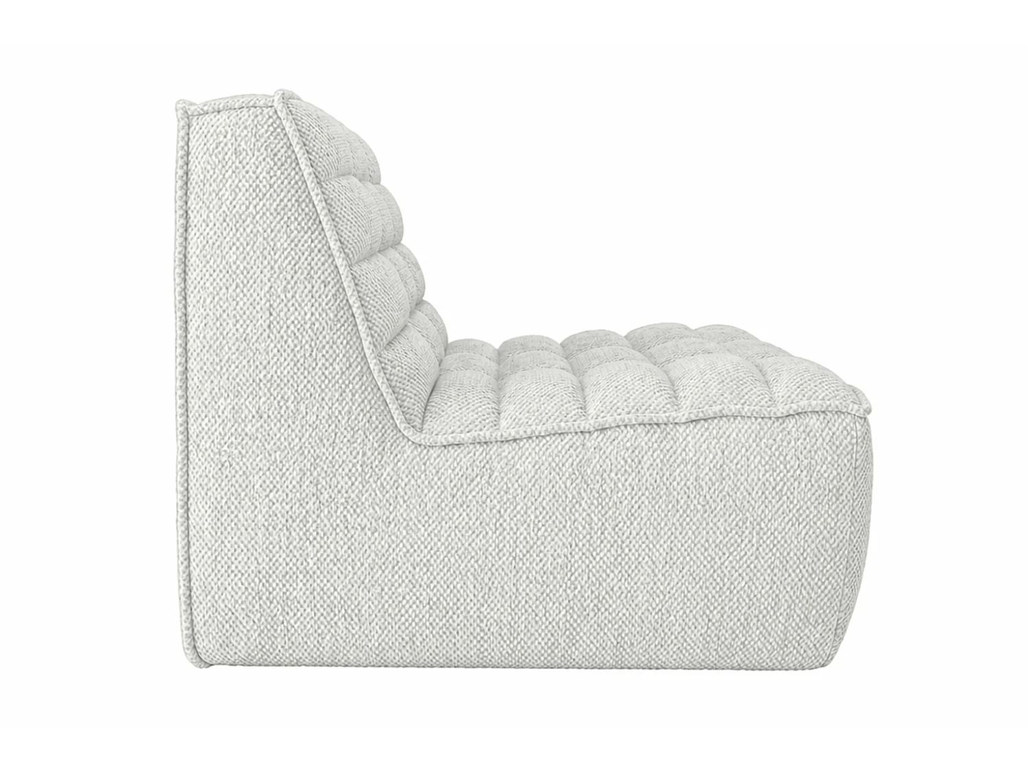 Fauteuil, fauteuil lounge, tissu peluche Pop, blanc glacé, LAZY