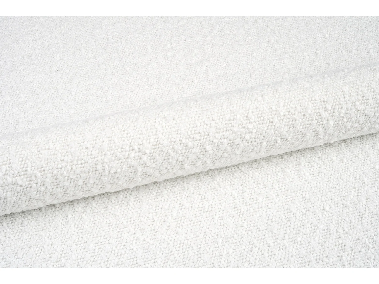 Lit rembourré avec coffre de rangement, tissu bouclé Baloo, écru, 200x200 cm, BERO