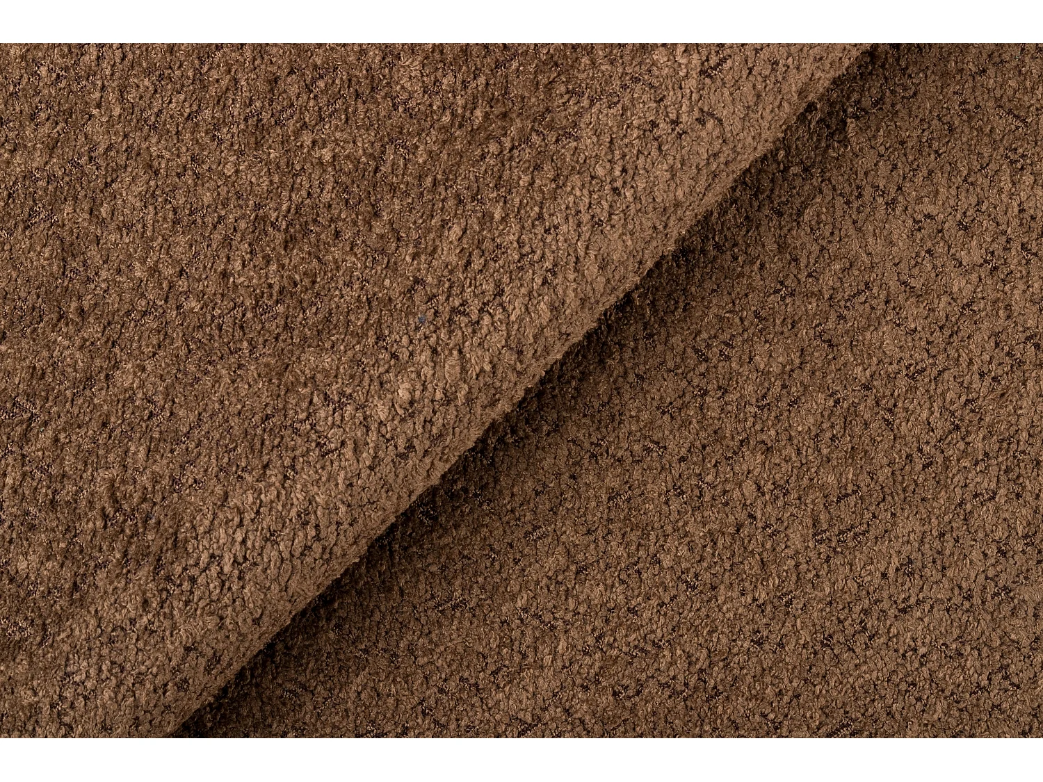 Lit rembourré avec coffre de rangement, tissu chenille Catch Me, marron, 120x200 cm, CANDE
