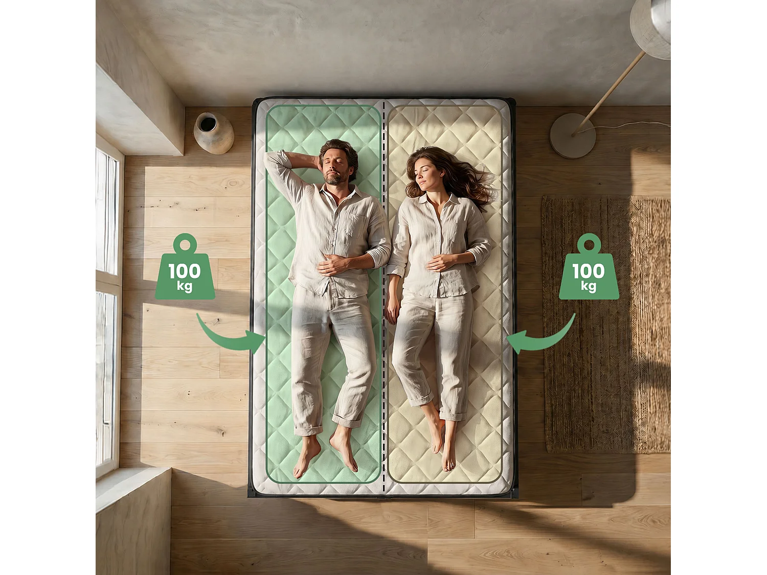 Klapbaar metalen bedframe met matras 140x190 cm Zwart Logeerbed Lattenbodem 9 poten 20 latten