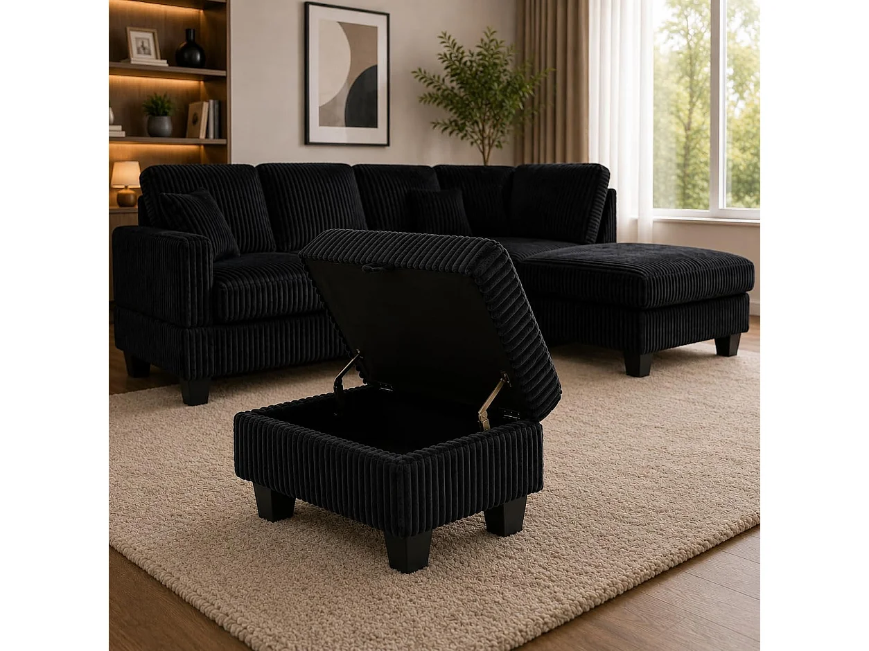 Vienna RHF Corner Sofa with Ottoman & Drop Down Table