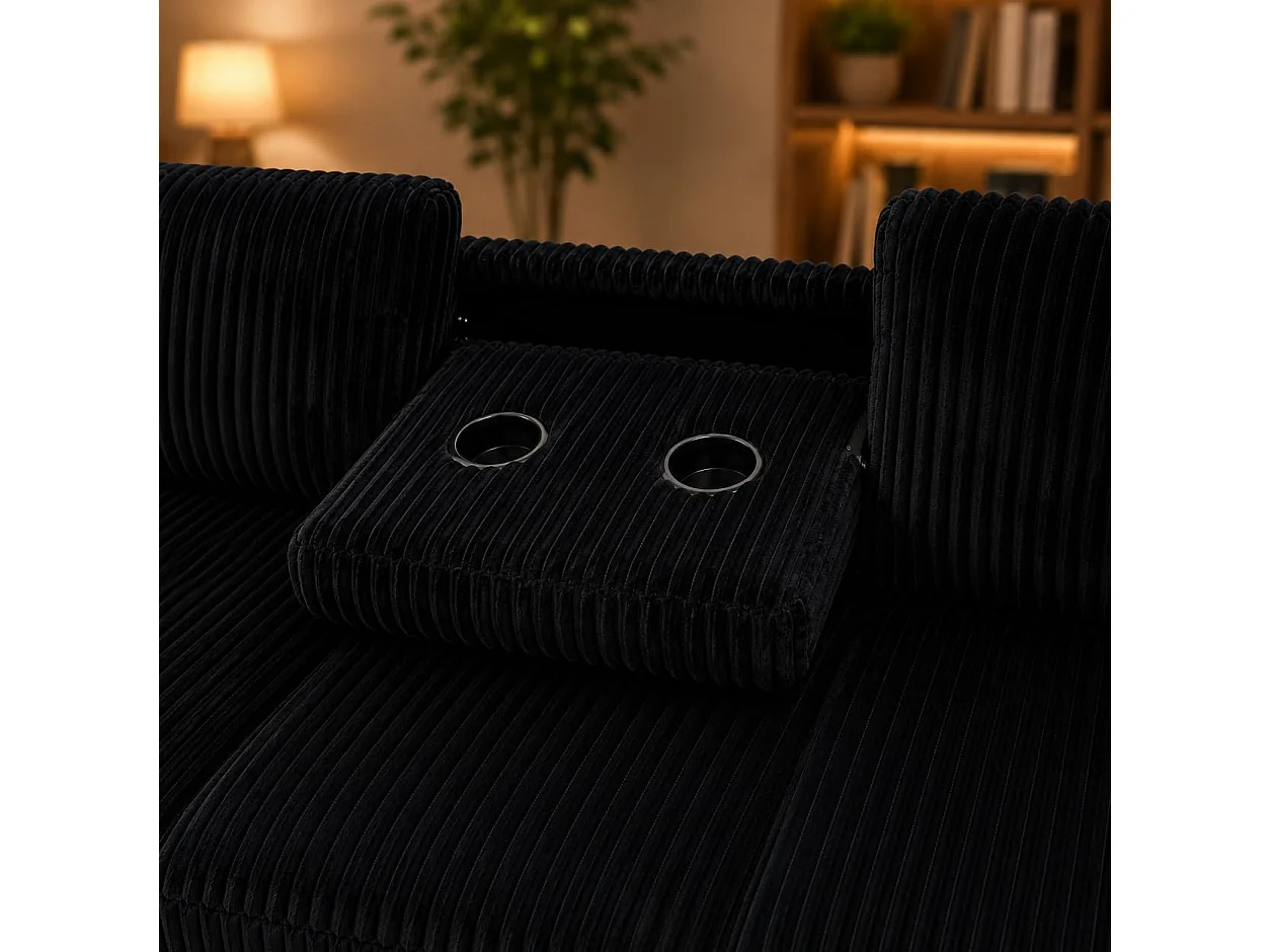 Vienna RHF Corner Sofa with Ottoman & Drop Down Table