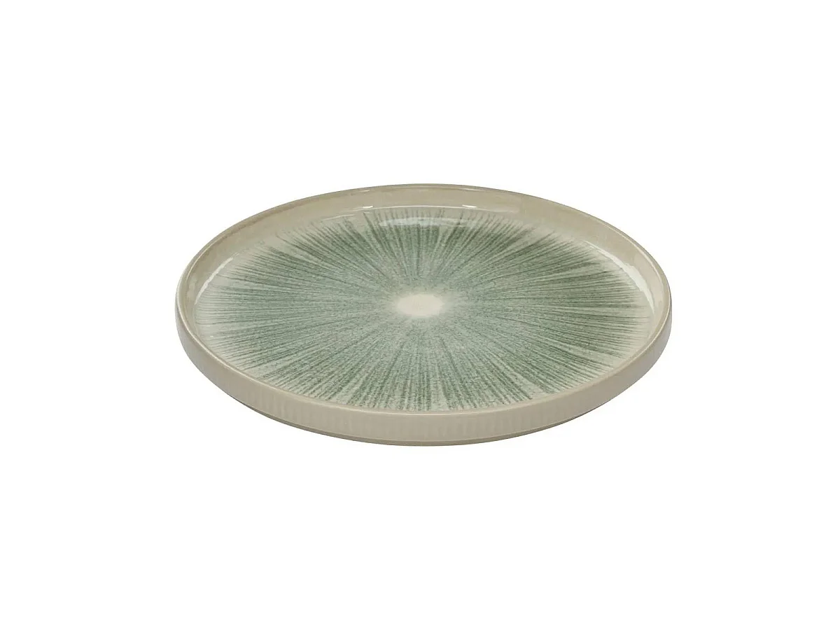 Lot de 6 Assiettes à Dessert "Eva" 21cm Vert