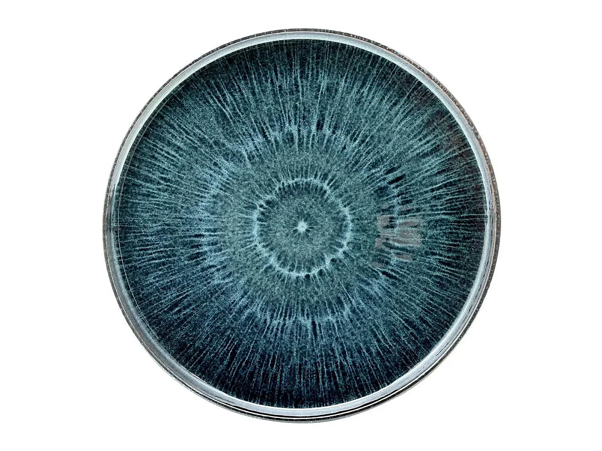 Lot de 6 Assiettes à Dessert "Eva" 21cm Bleu