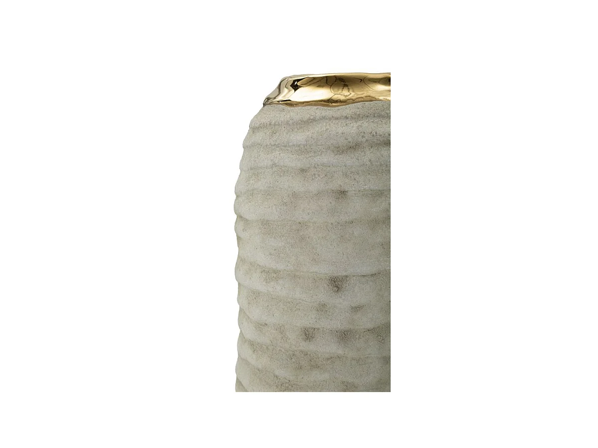 Vase Design en Céramique "Lima" 25cm Gris