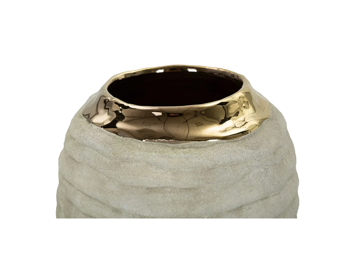 Vase Design en Céramique "Lima" 30cm Gris
